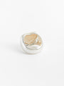 Large Pearl Heart Silver Ring At Couverture & The Garbstore By Annika Inez Rear Profile