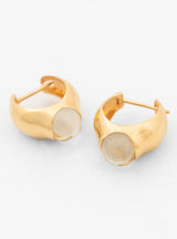 Rolling Stone Green Amethyst Gold Earrings by Annika Inez | Couverture & The Garbstore