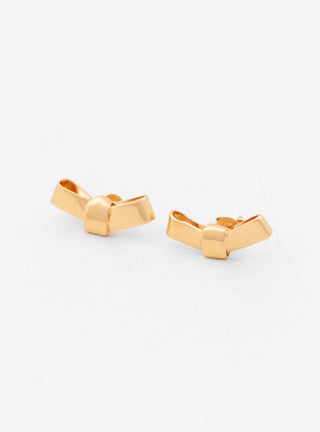 Petite Cravat Gold Earrings by Annika Inez | Couverture & The Garbstore