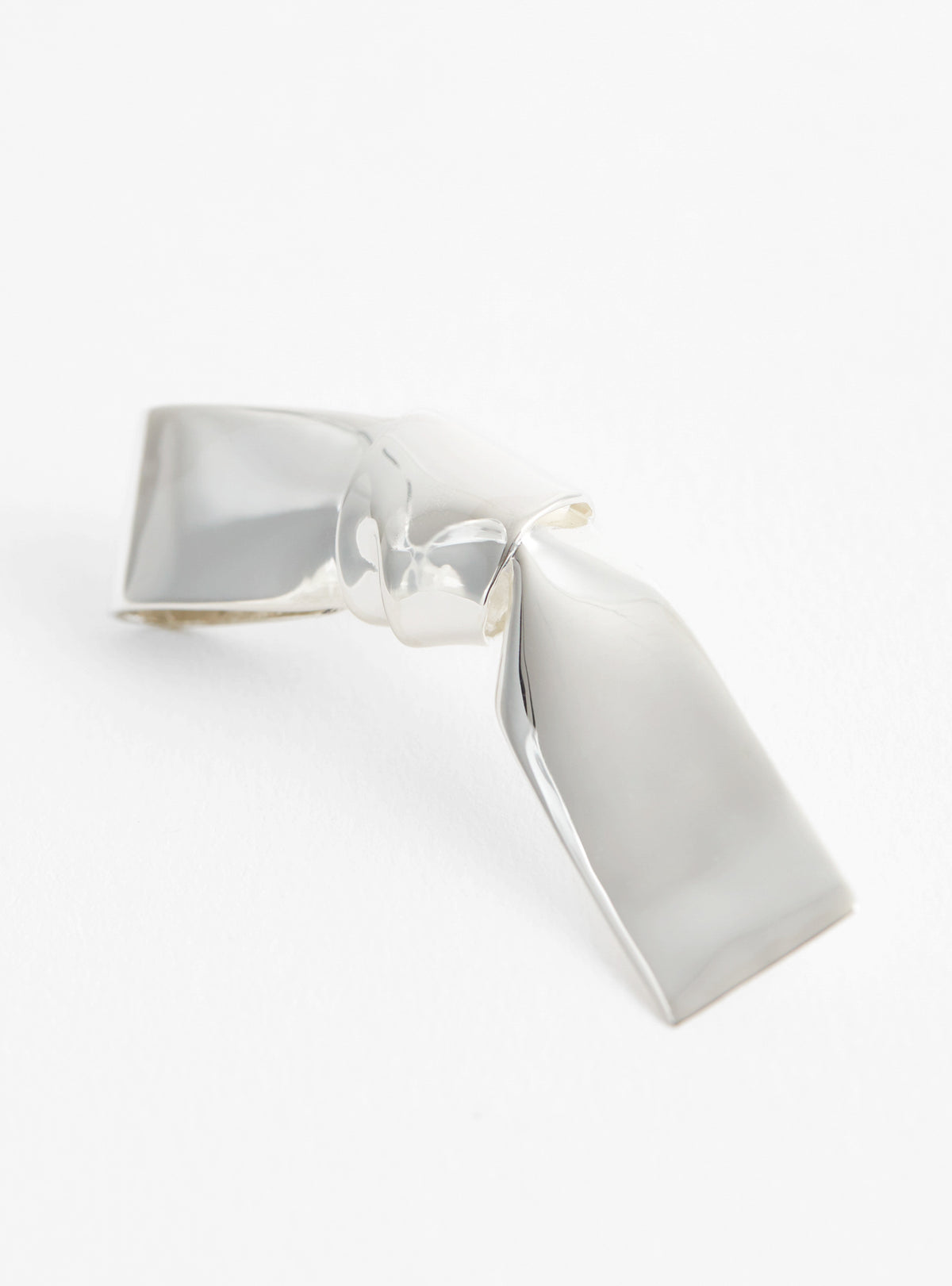 Large Cravat Silver Earrings by Annika Inez | Couverture & The 