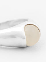 Rolling Stone Frost Quartz Silver Ring by Annika Inez | Couverture & The Garbstore