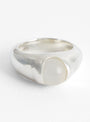 Rolling Stone Frost Quartz Silver Ring At Couverture And The Garbstore Close Up
