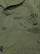 Graffiti Print Ripstop Jacket Olive by Engineered Garments | Couverture & The Garbstore