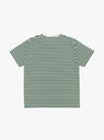 COOLMAX Stripe Jersey T-shirt Green & Natural