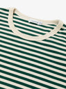 COOLMAX Stripe Jersey T-shirt Green & Natural