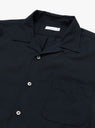 Open Collar Panama Shirt Navy