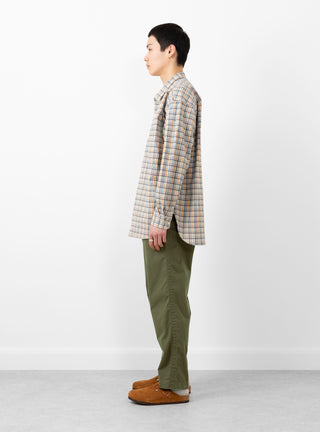 Cotton Silk Euro Check Shirt Sunset by nanamica | Couverture & The Garbstore