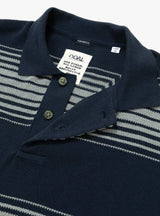 Stripe Polo Sweater Navy by nanamica | Couverture & The Garbstore