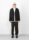 Paper Touch Feather Blouson Off Black