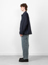 Paper Touch Feather Blouson Navy