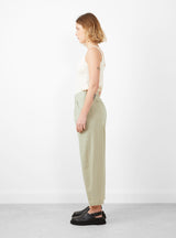 Signature Curve-Legged Trouser Sand Grey by 7115 by Szeki | Couverture & The Garbstore