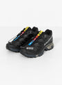 XT-4 Sneakers Black, Ebony & Silver Metallic At Couverture & The Garbstore By Salomon Front Shot
