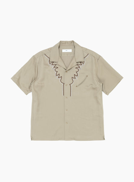 シャツ toga virilis  western shirts Embroidered Western Shirt Beige by TOGA VIRILIS | Couverture & The
