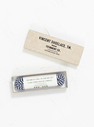 PEE-WEE Shoelaces Blue Stripe by Vincent Shoelace | Couverture & The Garbstore