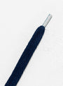 TRAVIS Shoelaces Deep Indigo At Couverture & The Garbstore By Vincent Shoelace Close up Shot