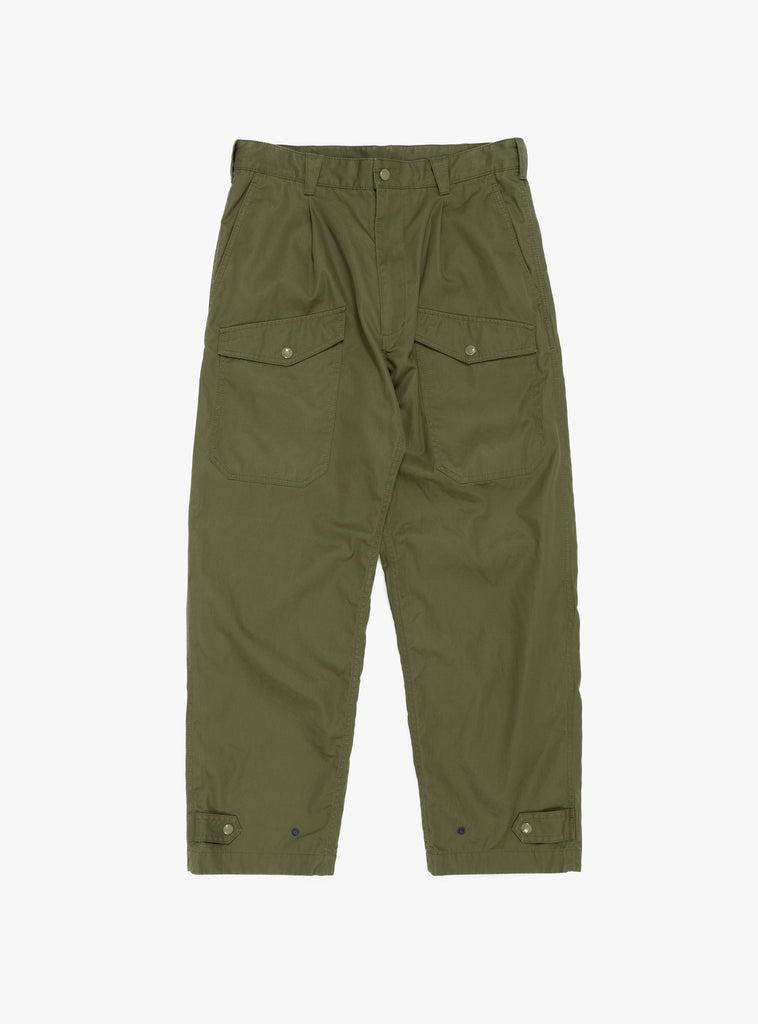 Alfonso Fatigue Pant Olive At Couverture & The Garbstore By Pilgrim Surf + Supply Front Shot