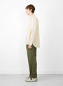 Alfonso Fatigue Pant Olive At Couverture & The Garbstore By Pilgrim Surf + Supply Model Shot Side view