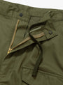Alfonso Fatigue Pant Olive At Couverture & The Garbstore By Pilgrim Surf + Supply Close up Shot