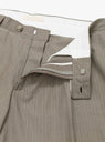 Classic Shorts Taupe Grey Stripe upclose 
