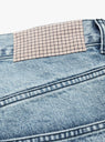 Straight Cut Jeans Striped Blue