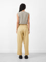 Keaton Trouser Sand At Couverture & The Garbstore By YMC Rear Profile
