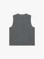 Myst Liner Vest Grey At Couverture & The Garbstore By forét Rear Profile