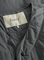 Myst Liner Vest Grey At Couverture & The Garbstore By forét Close up Shot