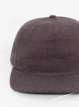 Japanese Cotton Dobby 5 Panel Cap Brown by Lite Year | Couverture & The Garbstore