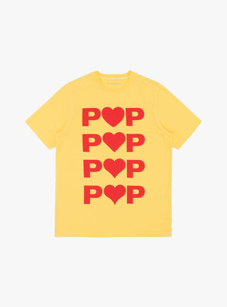 hearts t shirt yellow and red 