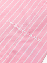 Logo Striped Shirt Pink by Pop Trading Company | Couverture & The Garbstore
