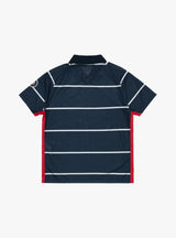 Striped Sportif T-Shirt Navy by Pop Trading Company | Couverture & The Garbstore