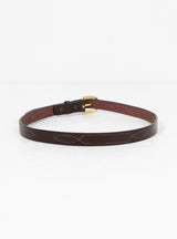 Repeated Stitch Belt Havana & Brass by Tory Leather | Couverture & The Garbstore