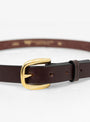 Repeated Stitch Belt Havana & Brass At Couverture & The Garbstore By Tory Leather Close up Shot