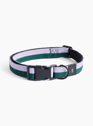 Dog Collar Flat Green/Lavender by Hay | Couverture & The Garbstore