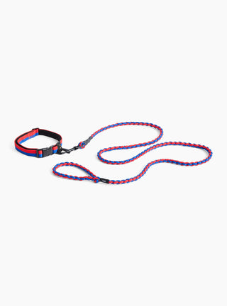 Braided Leash Blue/Red by Hay | Couverture & The Garbstore