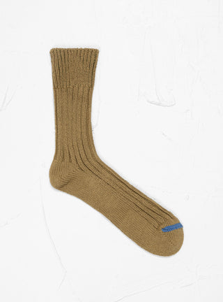 Chunky Ribbed Crew Socks Olive by ROTOTO | Couverture & The Garbstore