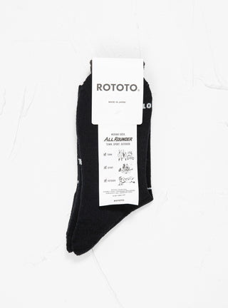 ALLROUNDER Merino Crew Socks Black by ROTOTO | Couverture & The Garbstore