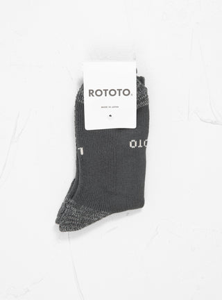 Everyday Pile Mini Crew Socks Charcoal by ROTOTO | Couverture & The Garbstore