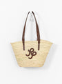 Basket Tote Croc Brown At Couverture & The Garbstore By Rejina Pyo Front Shot