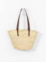 Basket Tote Croc Brown At Couverture & The Garbstore By Rejina Pyo Close up Shot