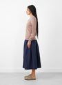 No.332 Little Bit Cardigan Clay At Couverture & The Garbstore By Extreme Cashmere Model Shot