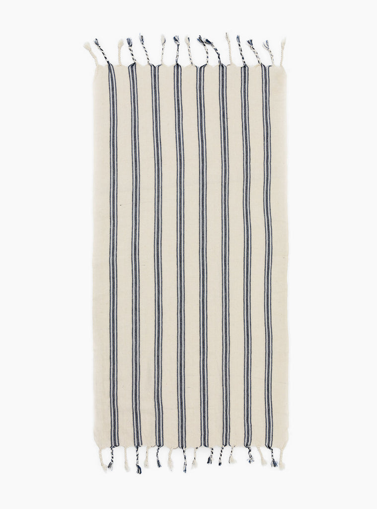 sapphire cotton linen hand towel 
