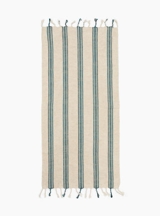 turquouse cotton linen hand towel 