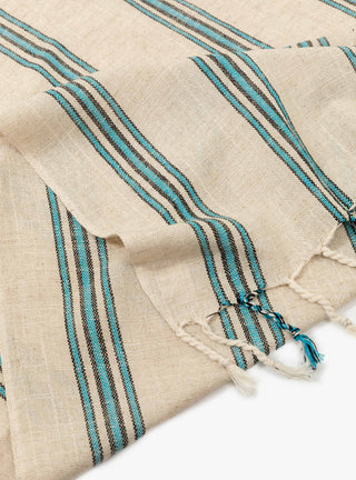 Turquoise Cotton/Linen Hand Towel by Mizar & Alcor | Couverture & The Garbstore