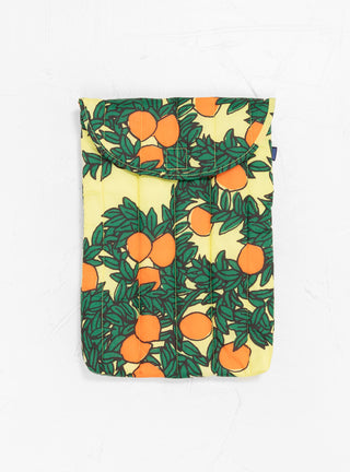 laptop sleeve orange tree print 