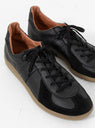 German Military Trainers 1700L Black Reproduction of Found up close 