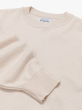 Wave Cotton Knit Pullover Beige by Yonetomi | Couverture & The Garbstore