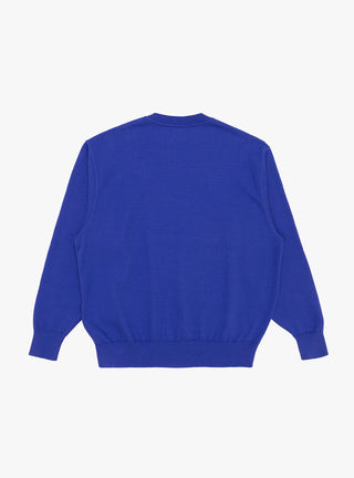 Wave Cotton Knit Pullover Blue by Yonetomi | Couverture & The Garbstore