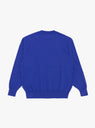 Wave Cotton Knit Pullover Blue