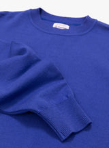 Wave Cotton Knit Pullover Blue by Yonetomi | Couverture & The Garbstore